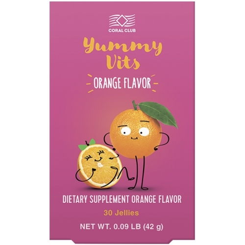 Дитяче здоров'я: Яммі Вітс зі смаком апельсина / Yummy Vits Orange (Coral Club)