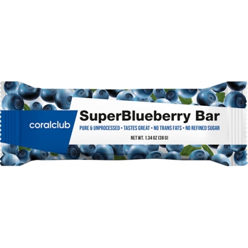Энергия және өнімділік: SuperBlueberry Bar (Coral Club)