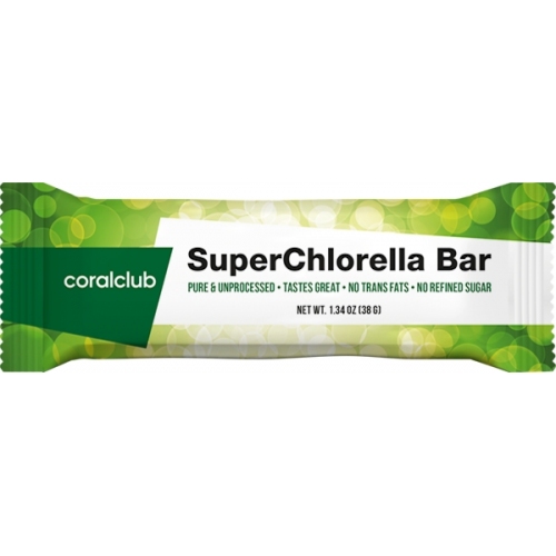 Энергия және өнімділік: SuperChlorella Bar (Coral Club)